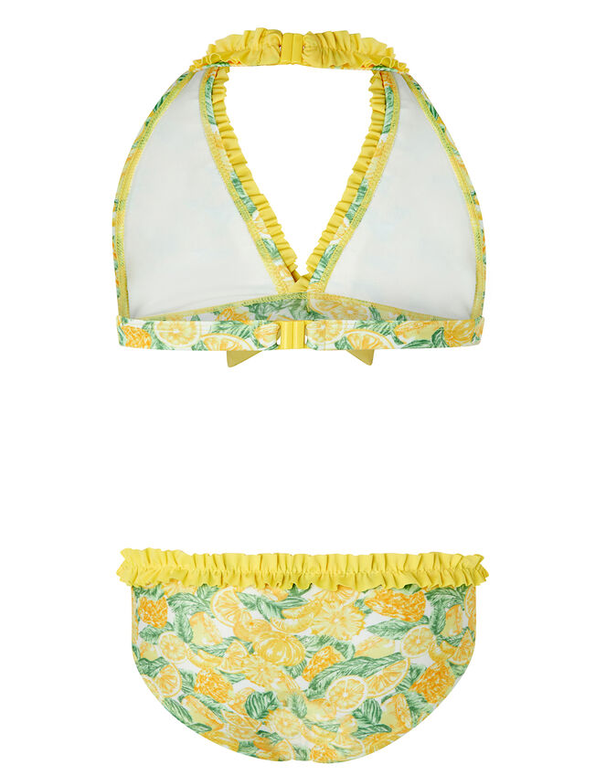 Layla Lemon Bikini Set with Recycled Fabrics, Yellow (YELLOW), large