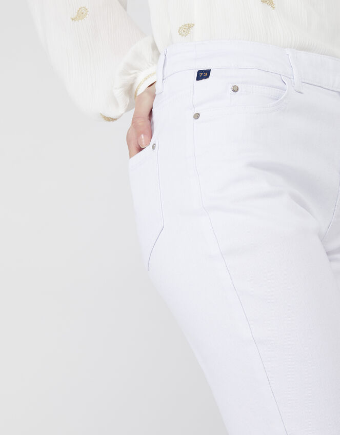 Iris Skinny Jeans with Organic Cotton and Recycled Polyester, White (WHITE), large