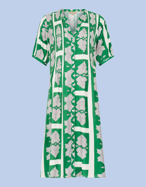 East Ula Print Dress Green, Green (GREEN), large