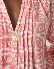 Elma Print Midi Tunic Dress, Pink (PINK), large