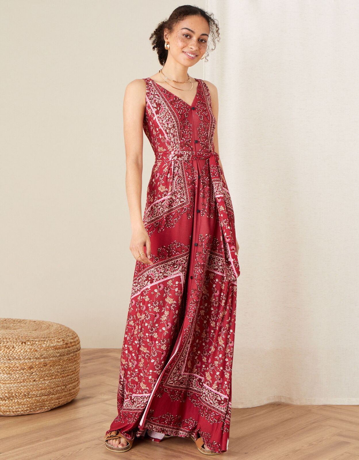 Monsoon red maxi dress hotsell