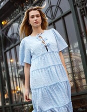 Crās Clarette Bow Midi Dress, Blue (LIGHT BLUE), large