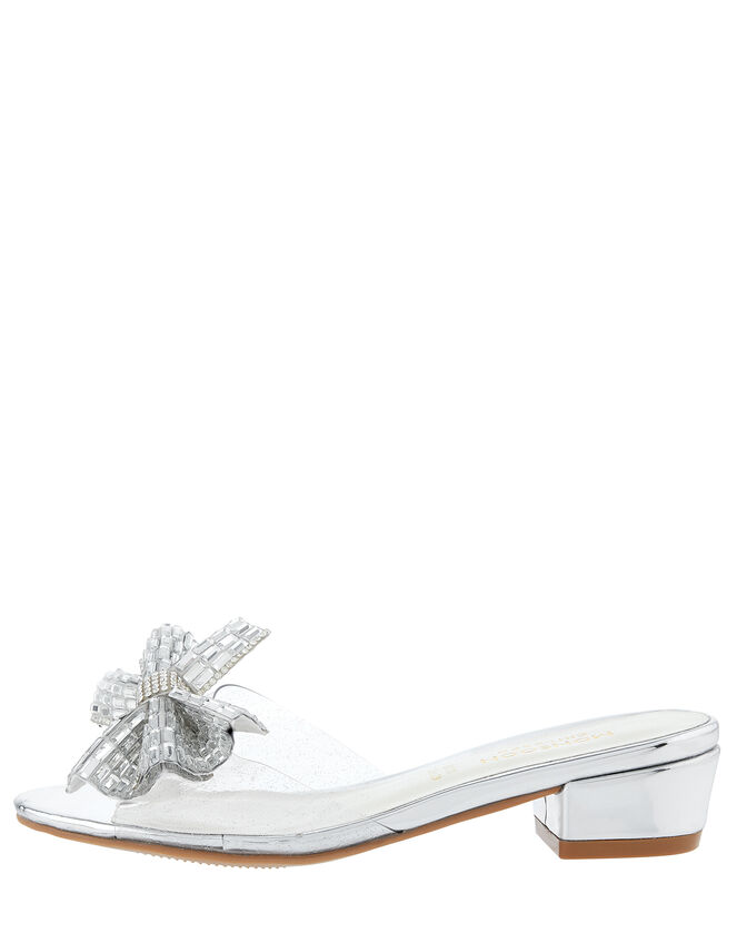 Princess Dazzle Slipper Sandals, Silver (SILVER), large