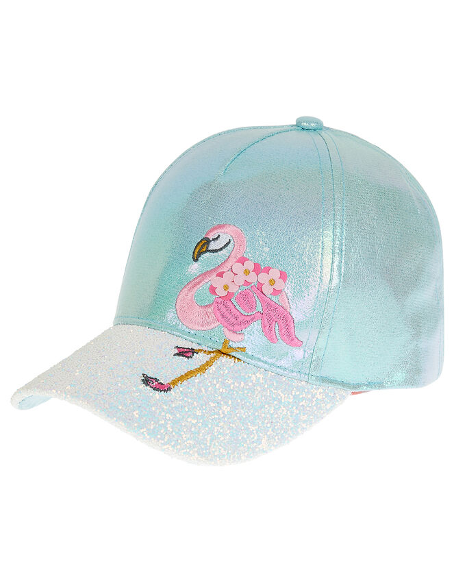 Flamingo Sequin Cap, Green (MINT), large
