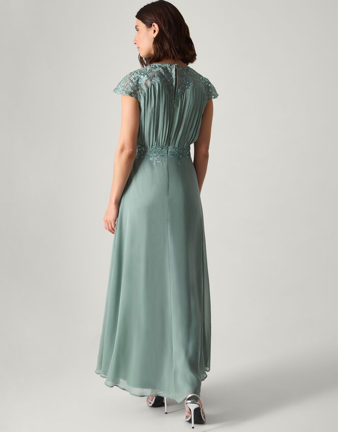 Elodie Lace Chiffon Bridesmaid Dress, Green (SAGE), large