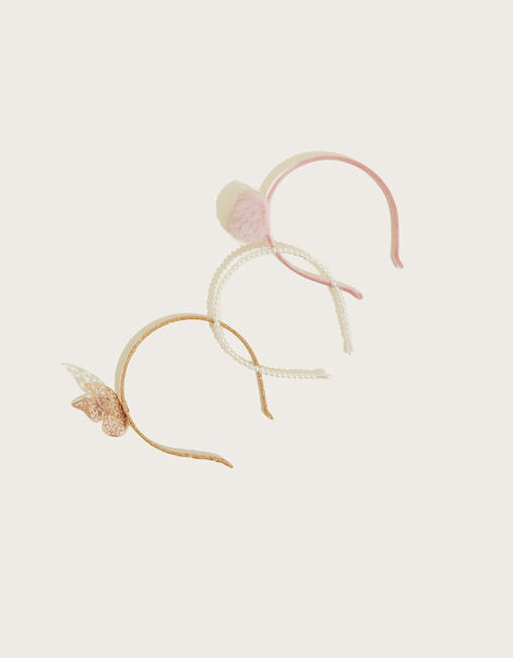 Flutter Pom-Pom Headbands Set of Three, , large