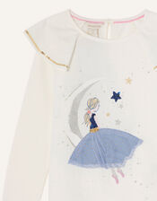 Long Sleeve Ballerina Top, Ivory (IVORY), large