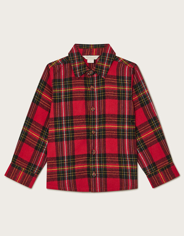 Long Sleeve Flannel Shirt, Multi (MULTI), large