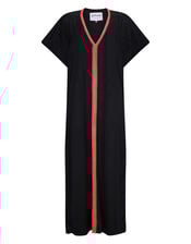 Pitusa Inca Abaya Maxi Sundress, Black (BLACK), large