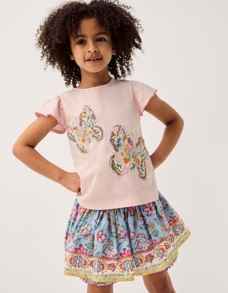 Adara Floral Print Skort, Blue (BLUE), large