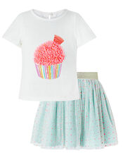Candy Cupcake Top and Skirt Set, Multi (MULTI), large