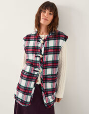 Monsoon x Sarah Corbett-Winder Tartan Vest, Red (RED), large