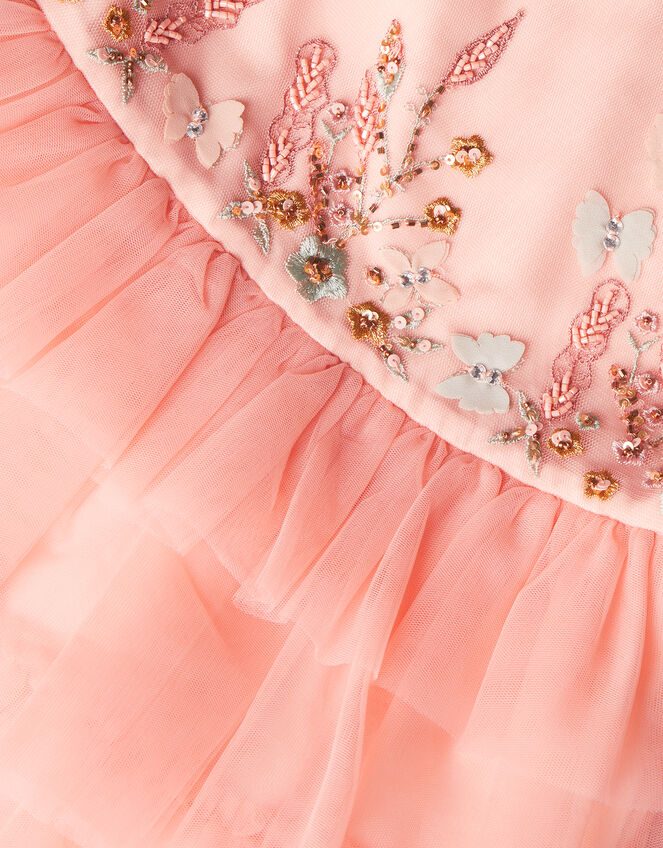 Botanical Hand Embellished Dress , Pink (PINK), large