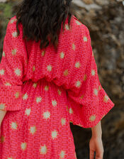 Sundress Soidee Sun Print Midi Dress, Pink (PINK), large