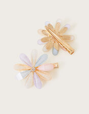 Jewel Daisy Hair Clips Set of Two, , large
