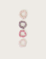 4-Pack Ballet Hair Scrunchies, , large