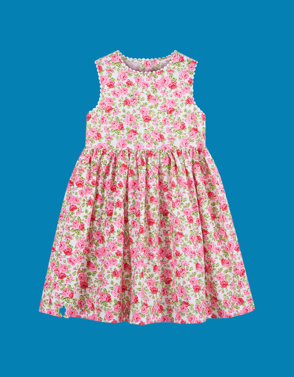 Trotters Adelina Petit Rose Ric Rac Dress, Pink (PINK), large