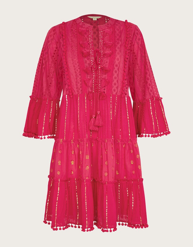 Sidney Metallic Kaftan, Pink (PINK), large