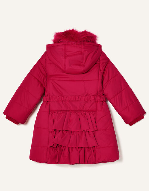 Girls Coats Jackets Monsoon Global, Baby Red Peacoat