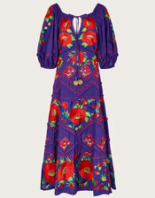 Meryl Embellished Midi Dress, Purple (PURPLE), large