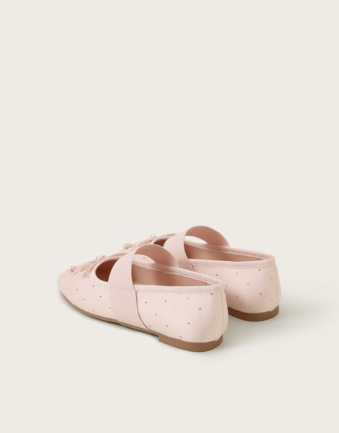 Diamante Ballet Flats, Pink (PINK), large