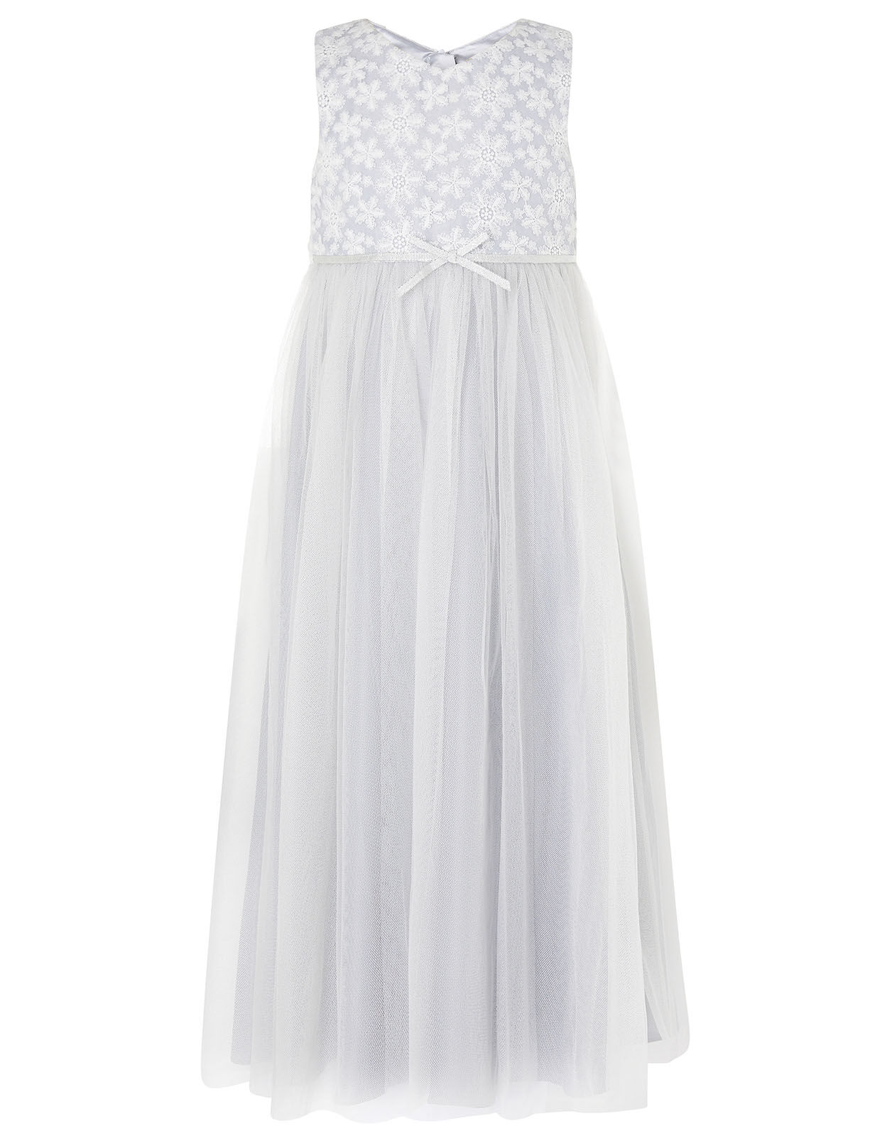 Floral Lace Maxi Dress Grey Girls Dresses Monsoon ROI