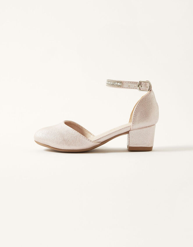Textured Two-Part Heels, Pink (PINK), large