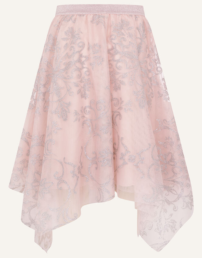 Princessa Hanky Hem Skirt , Pink (DUSKY PINK), large