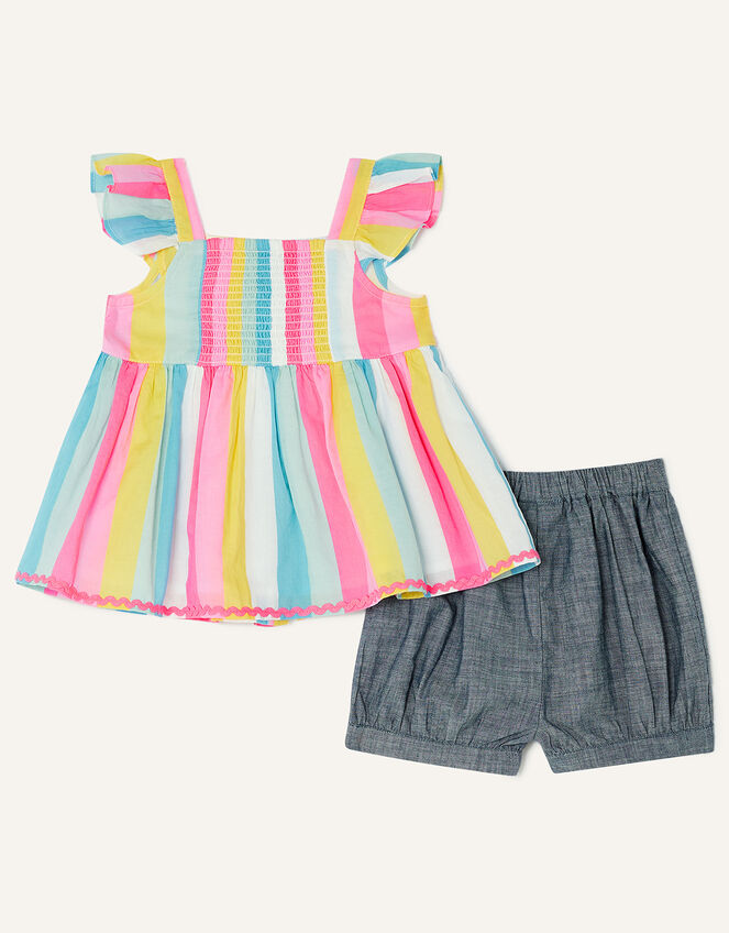 Baby Stripe Top and Shorts Set, Multi (MULTI), large