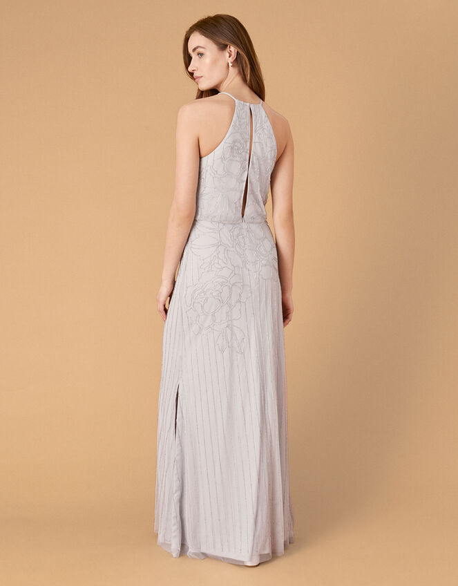 Bianca Floral Beaded Maxi Dress Blue Evening Dresses Monsoon Global.