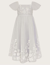 Essie Embroidered Swing Dress, Blue (PALE BLUE), large