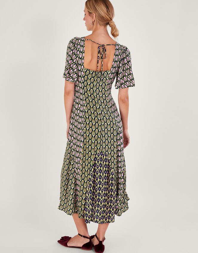 Nieve Midi Dress, Green (GREEN), large