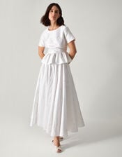 Eliza Floral Embellished Wedding Top, Ivory (IVORY), large