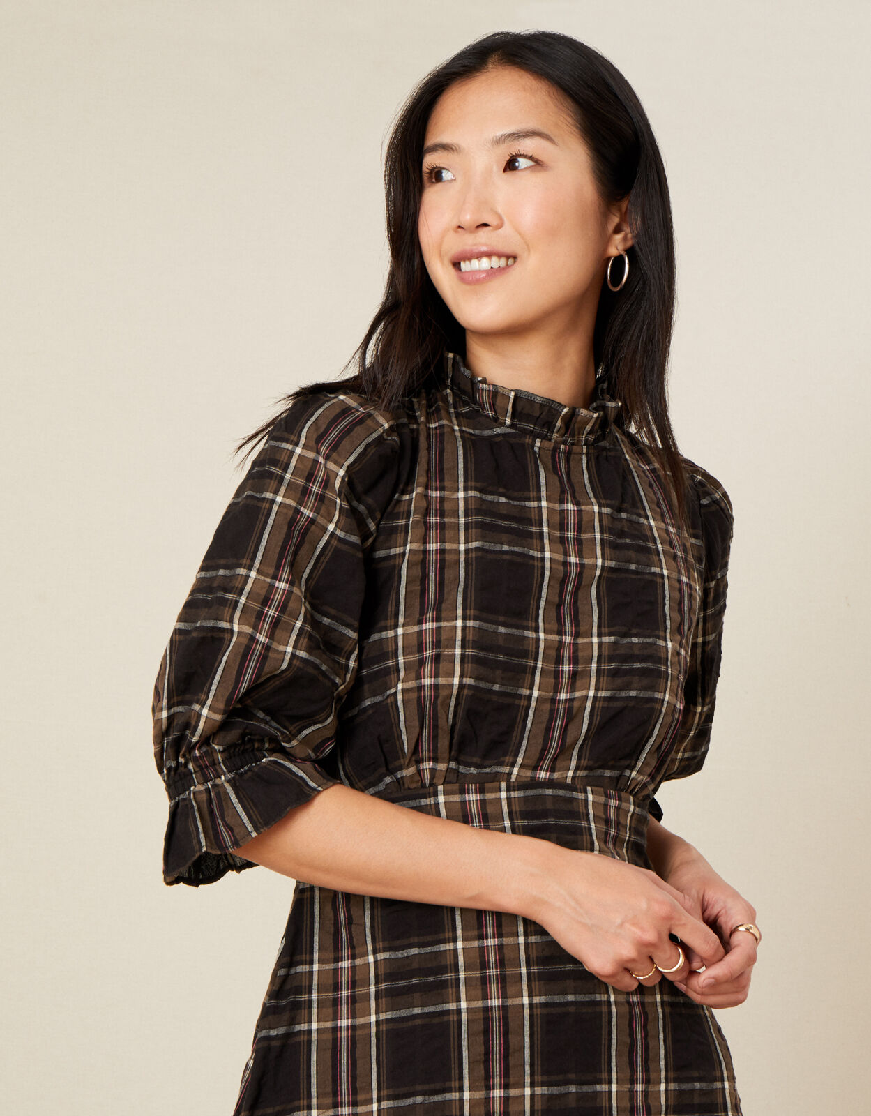Monsoon check dress cheap