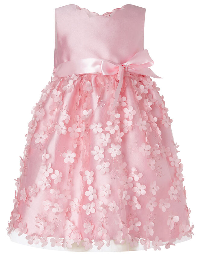 3D Flower Dress, Pink (DUSKY PINK), large