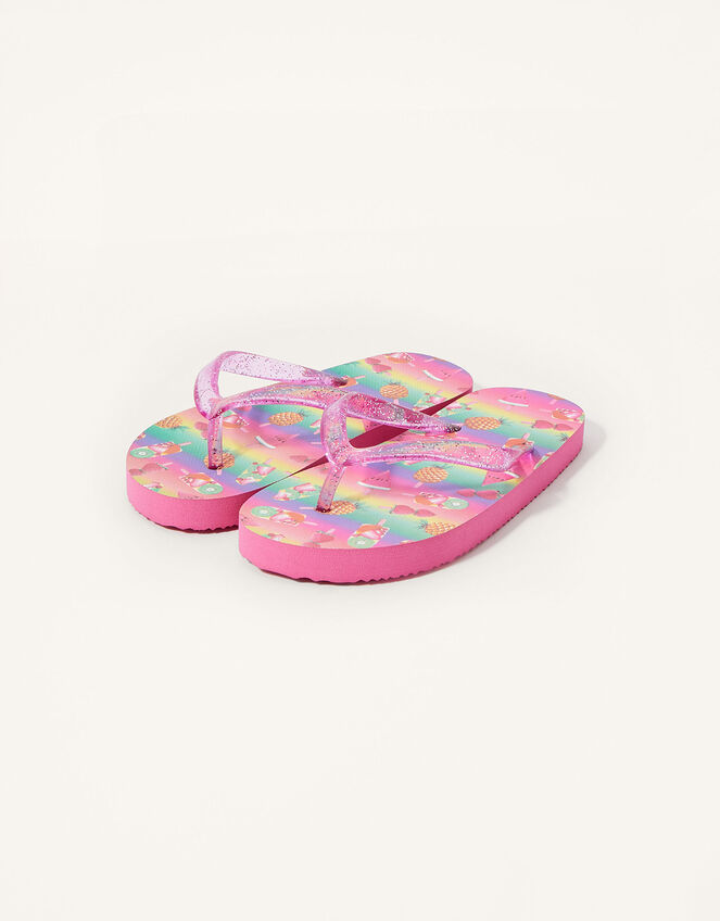 Fruity Rainbow Flip Flops, Multi (MULTI), large