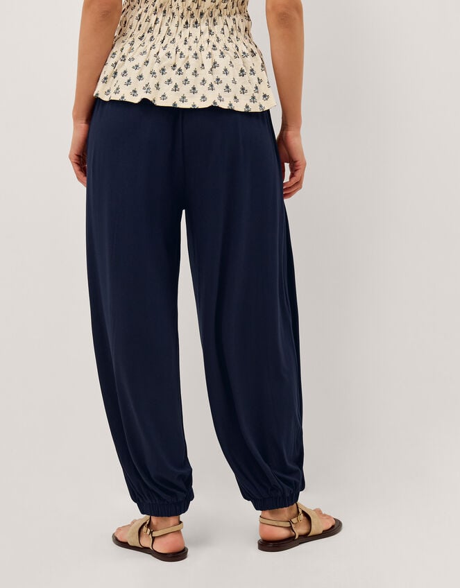 Holly Jersey Balloon Pants, Blue (NAVY), large