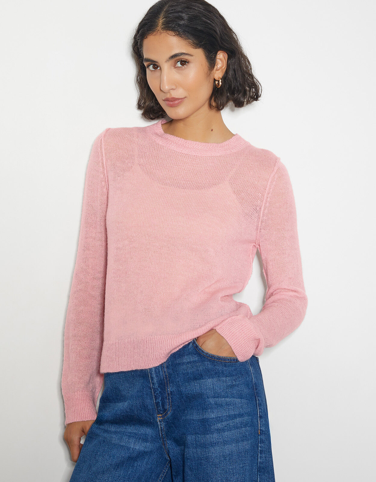 Monsoon pink jumper outlet