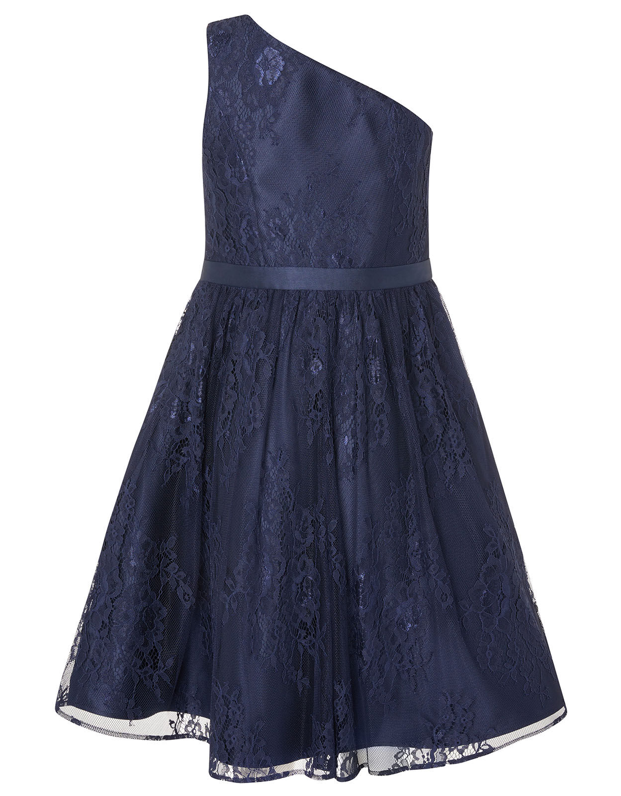 Monsoon navy flower girl dress store
