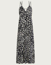 Strappy Animal Print Maxi Dress, Multi (MULTI), large