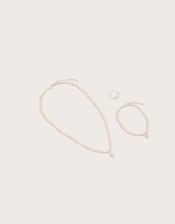 Dainty Bead Jewellery Set, , large