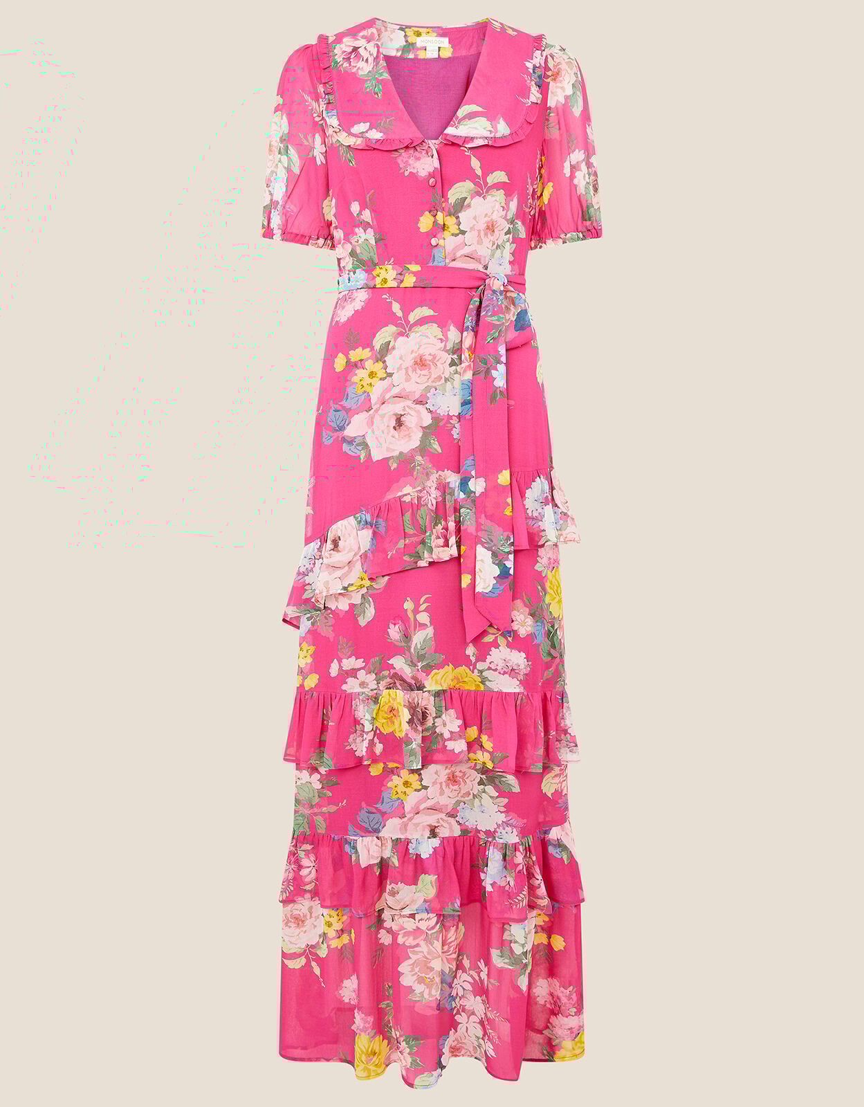 Vivenne Floral Maxi Dress Pink Monsoon Global Navigation Catalog