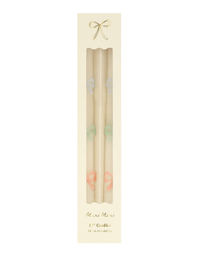 2-Pack Meri Meri Bow Taper Candles, , large