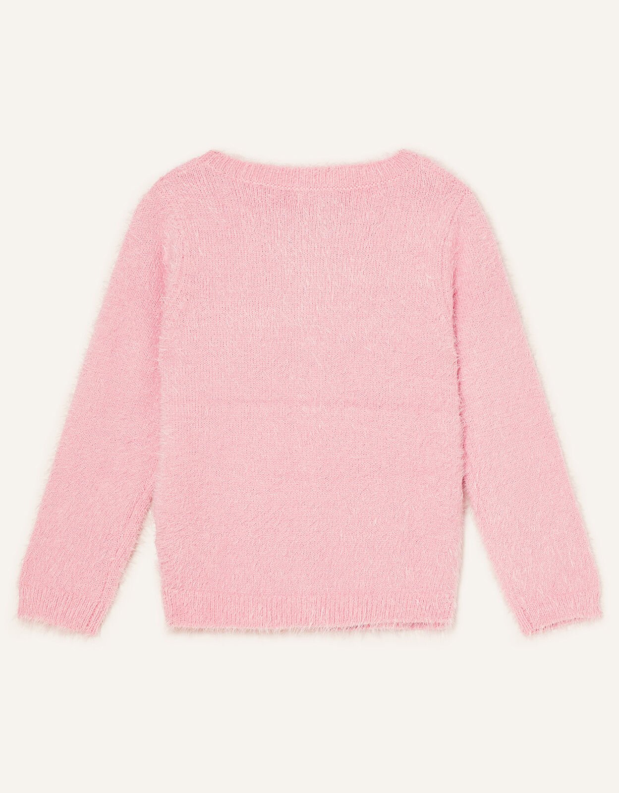 fluffy pink jumper
