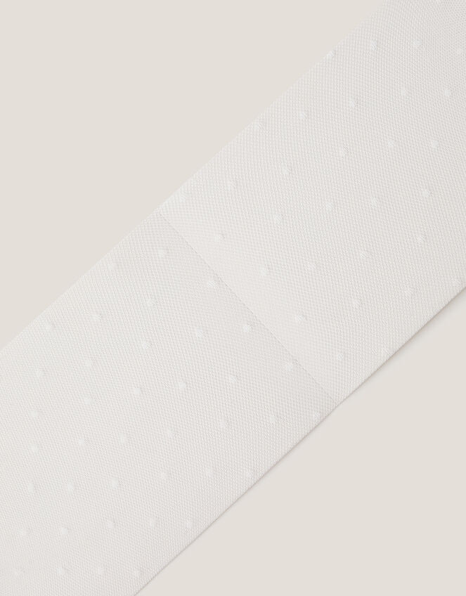 Semi-Sheer Spotty Tights, White (WHITE), large