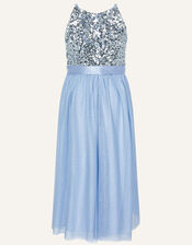 Truth Sequin Maxi Dress, Blue (BLUE), large