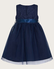 Baby Freya 3D Scuba Dress, Blue (NAVY), large