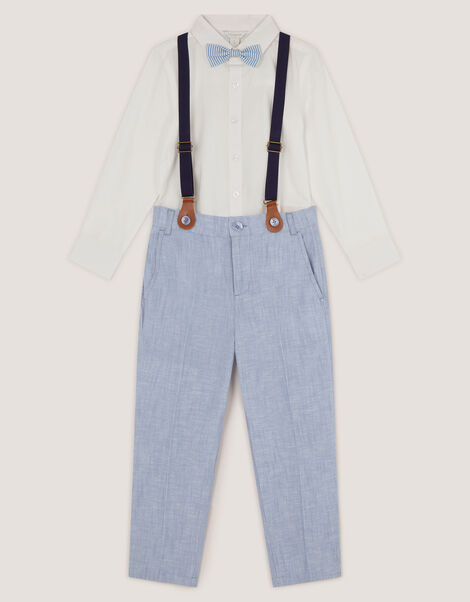 Aiden 3-Piece Suit with Braces, Blue (BLUE), large