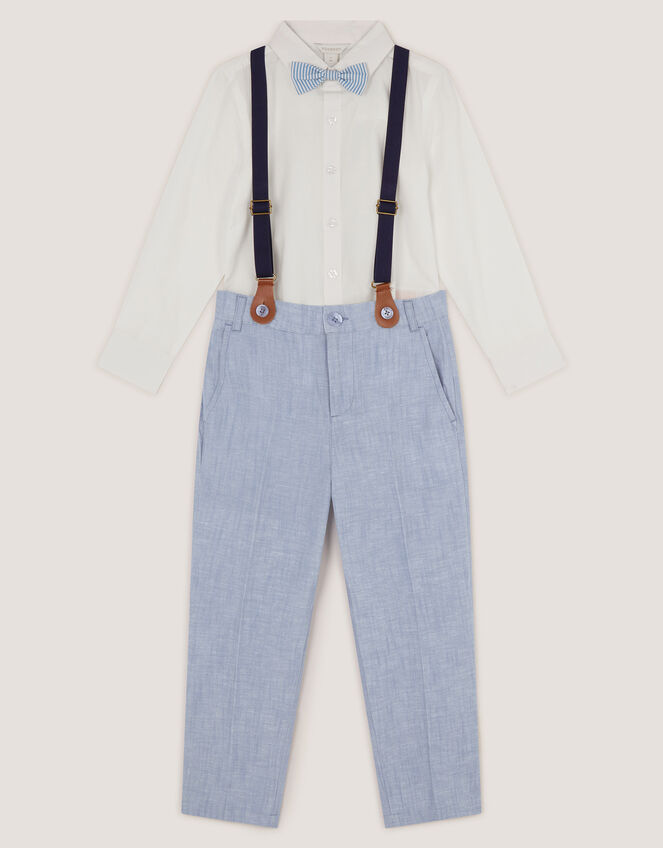 Aiden 3-Piece Suit with Braces, Blue (BLUE), large