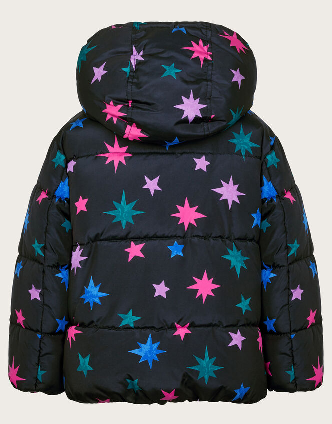 Star Print Puffer Jacket, Multi (MULTI), large